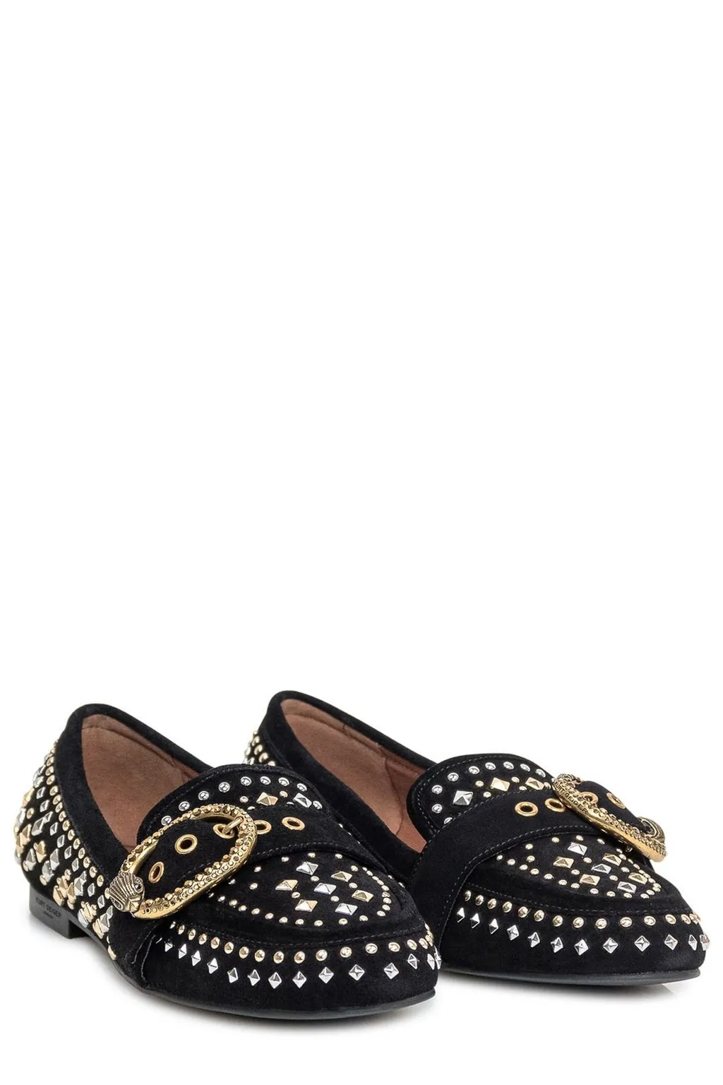 Loafers With Embellished Buckle
