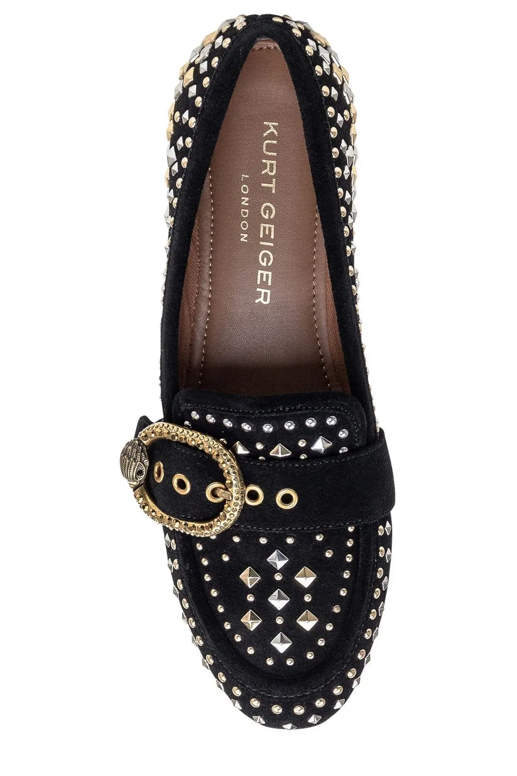 Loafers With Embellished Buckle