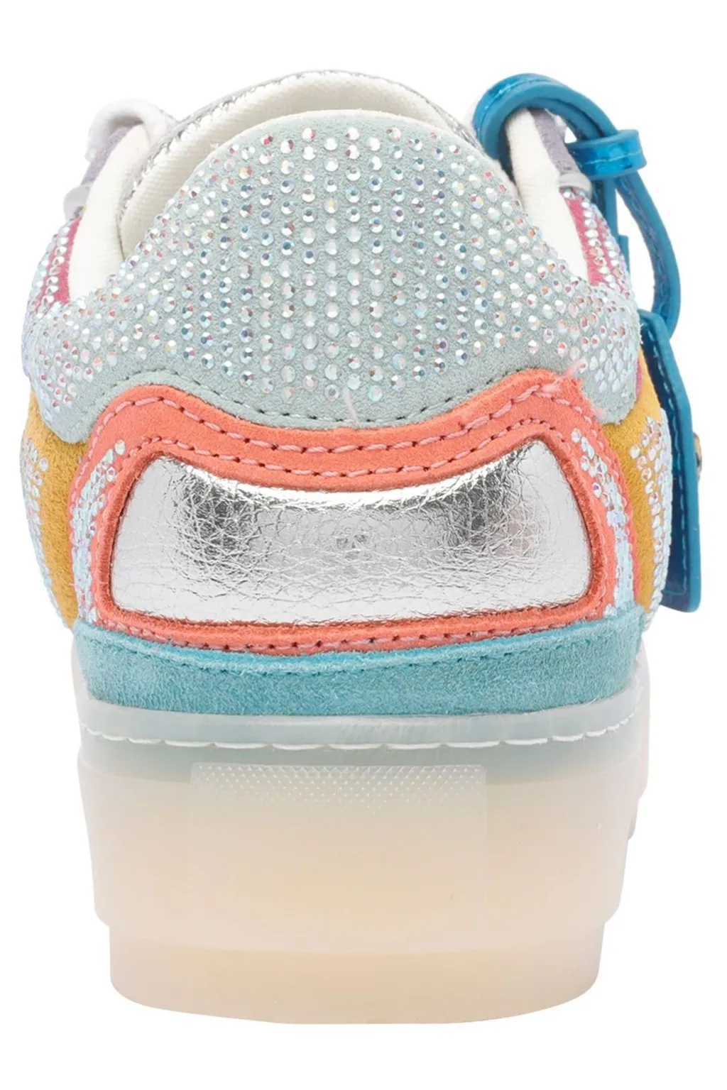 Platform Sneakers With Rhinestones