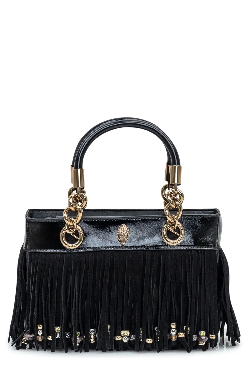 Fringed Top Handle Bag