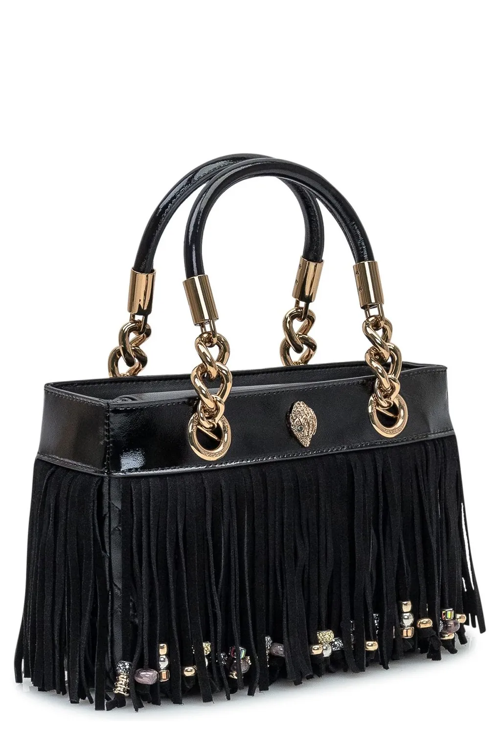 Fringed Top Handle Bag