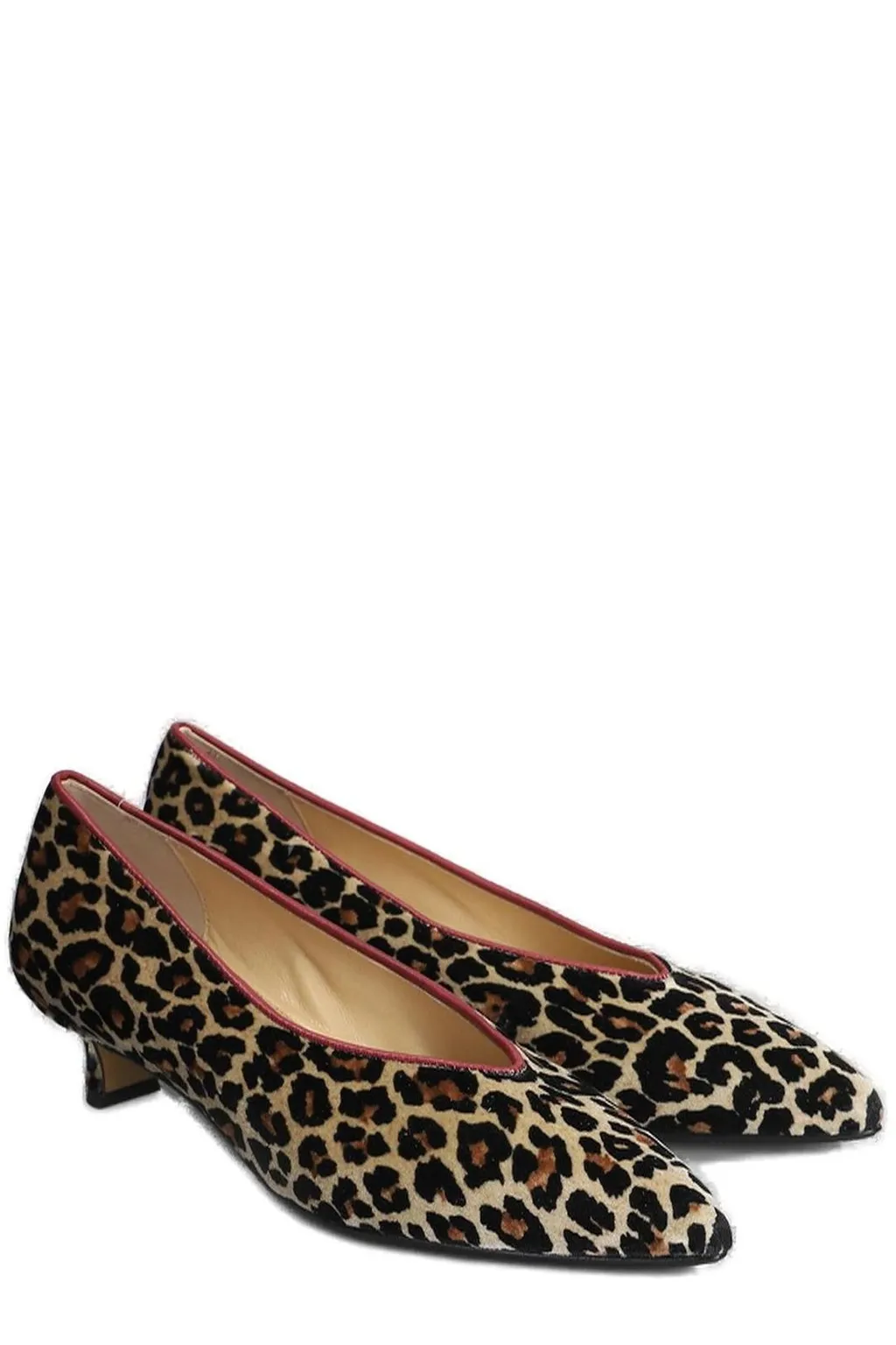 Pointed Toe Kitten Heel Pumps