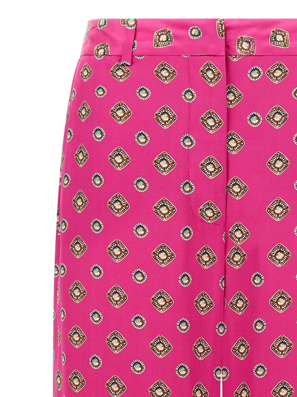 High-Waisted Wide-Leg Trousers