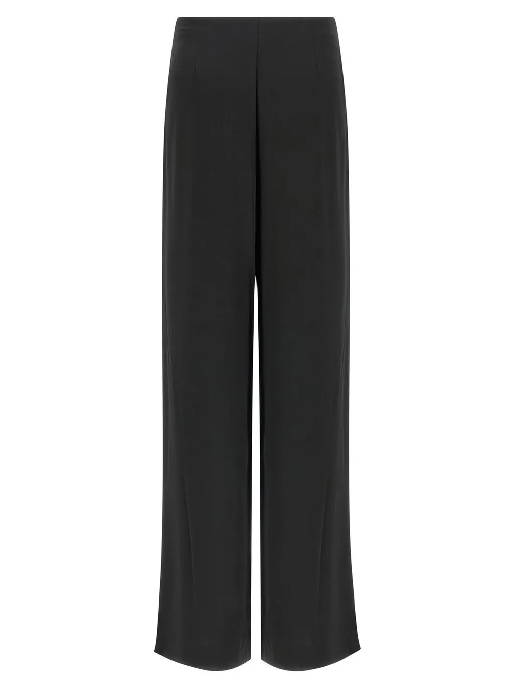Wide-Leg Pleated Trousers
