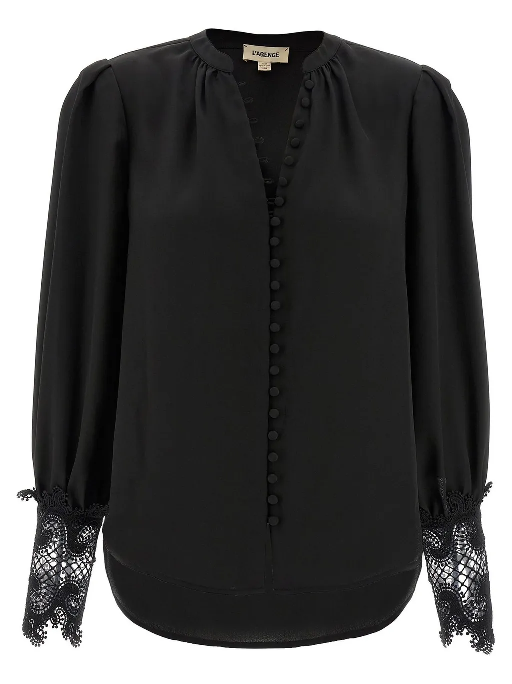 Blouse With Lace Cuffs