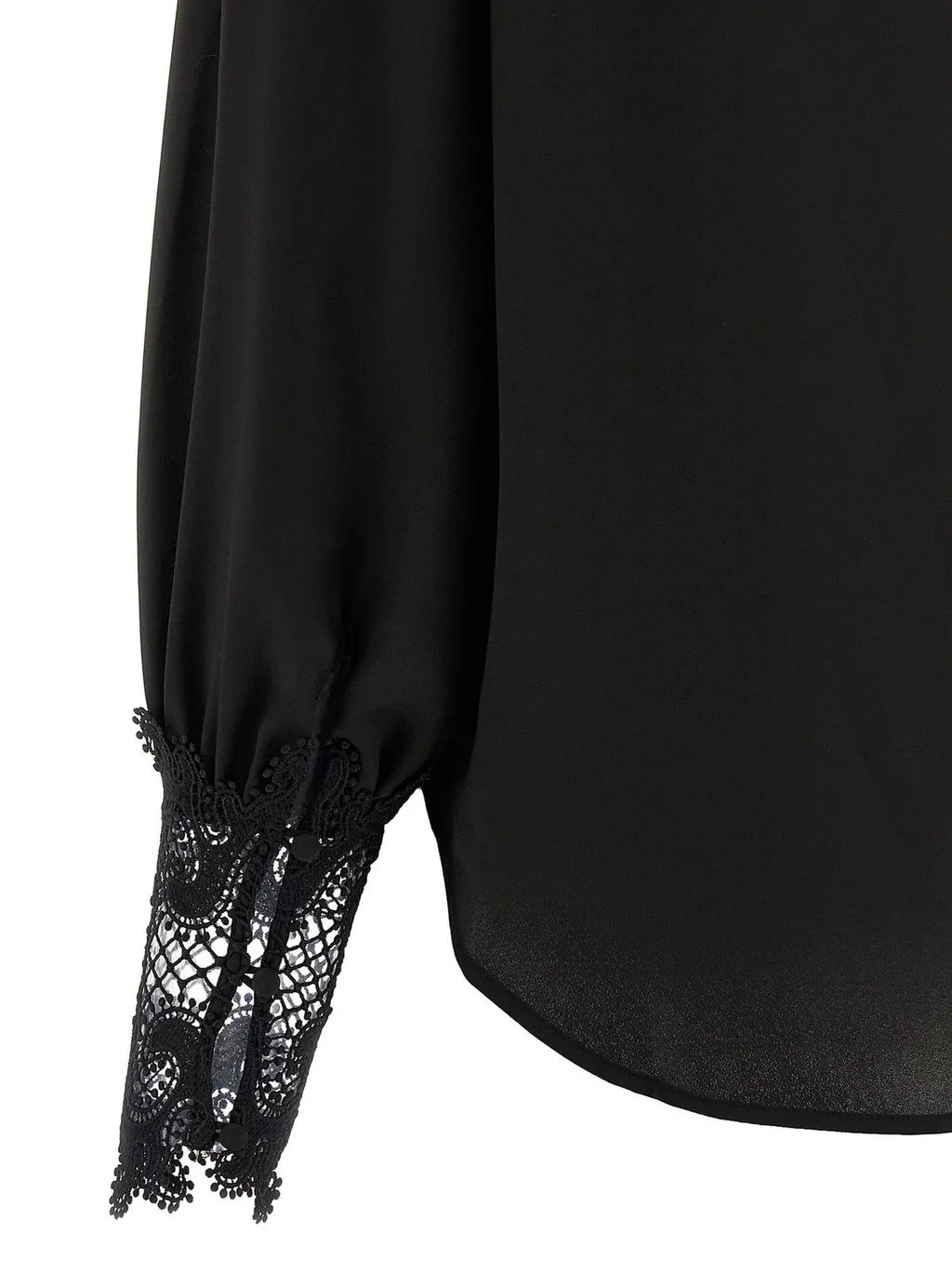Blouse With Lace Cuffs