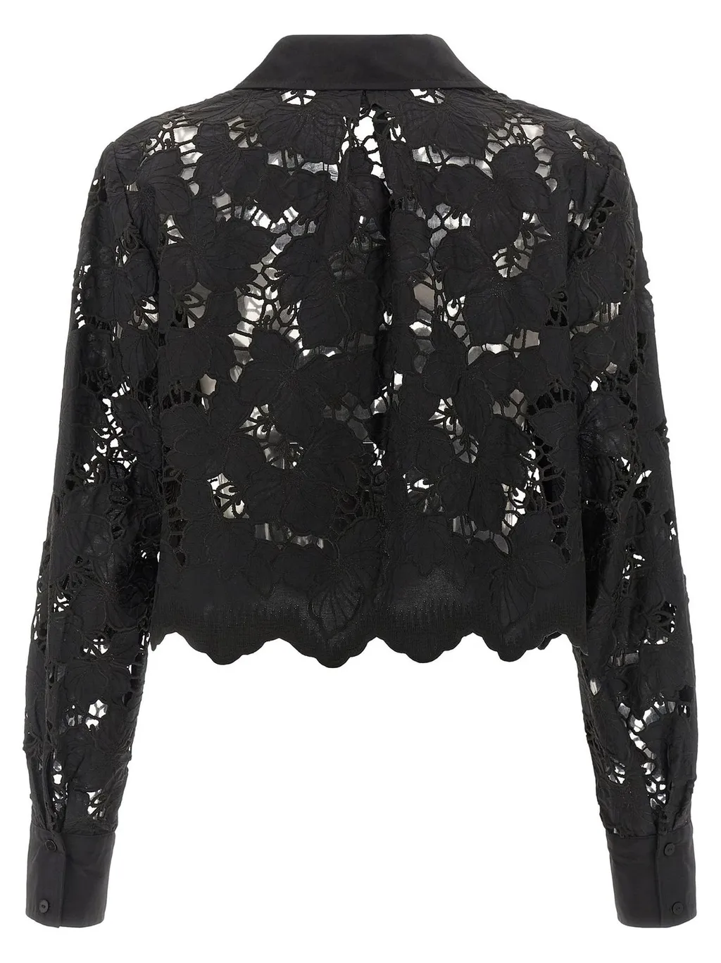 Cropped Lace Shirt
