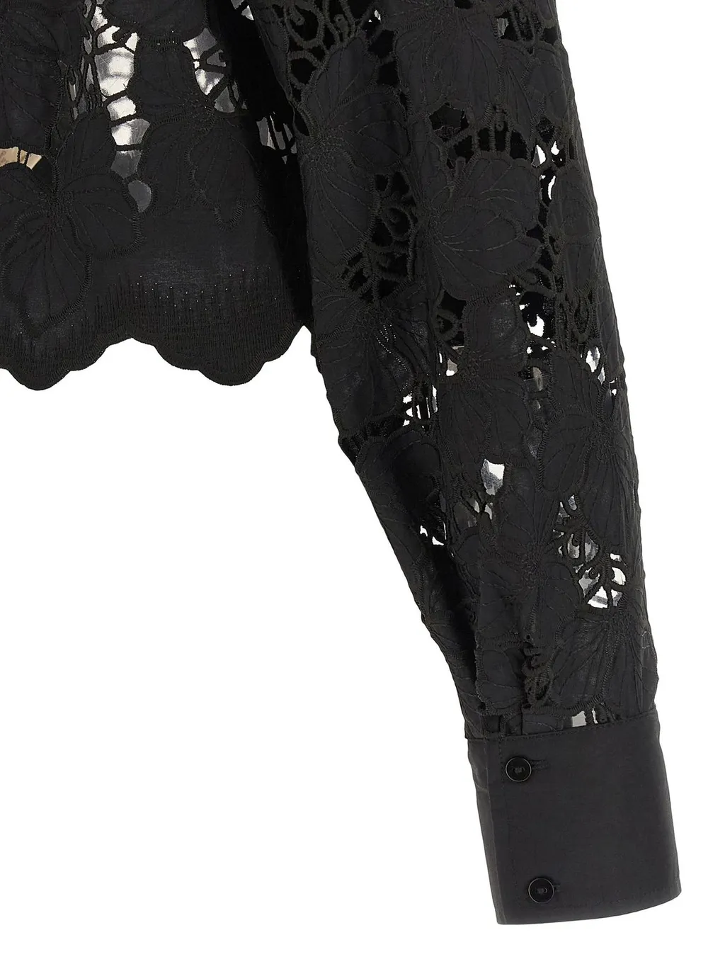 Cropped Lace Shirt