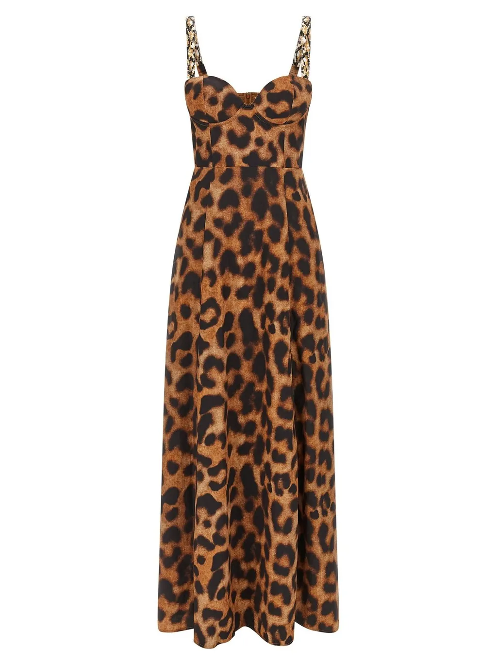 Leopard Print Bustier Dress