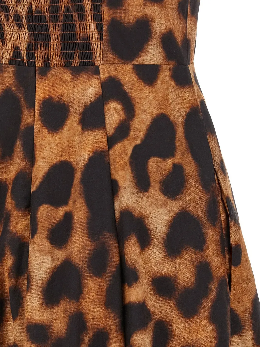 Leopard Print Bustier Dress