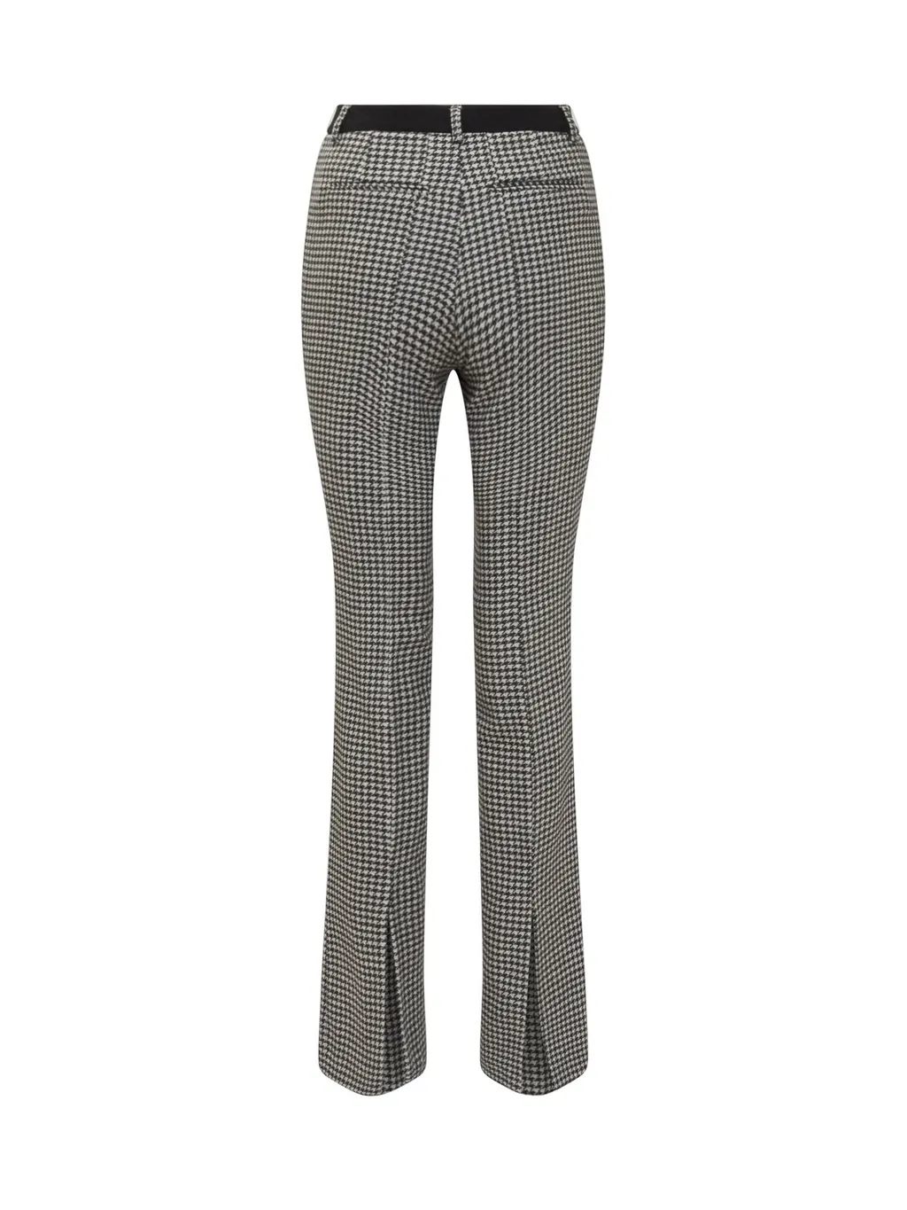 Houndstooth Flared Trousers