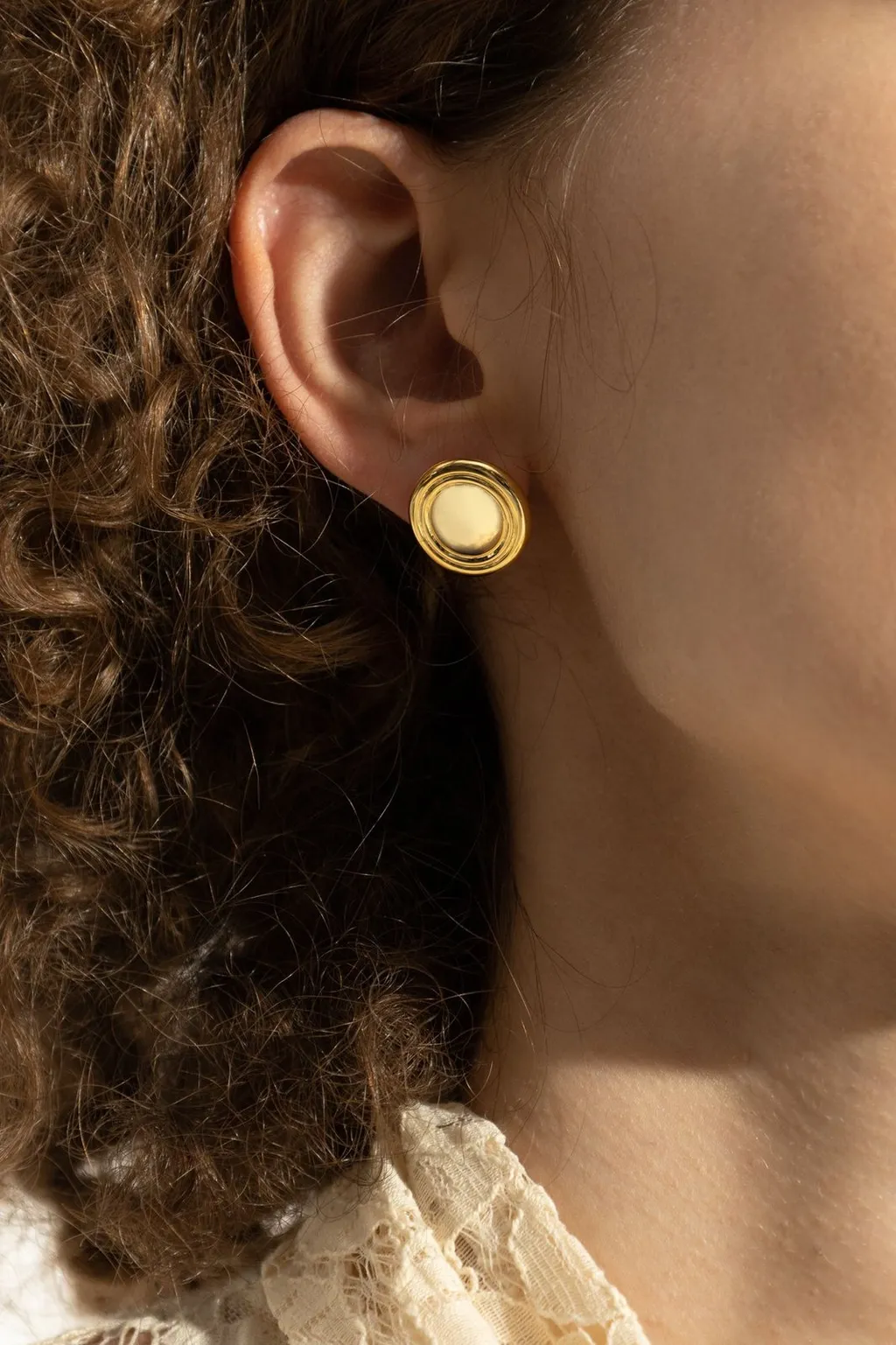 Round Clip-On Earrings
