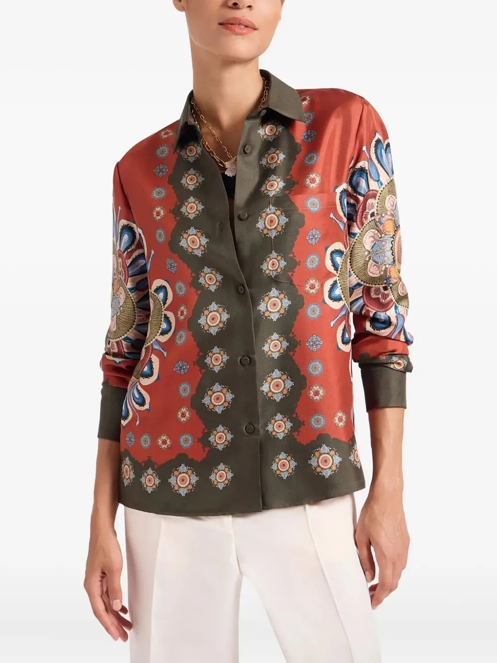 Printed Silk Shirt