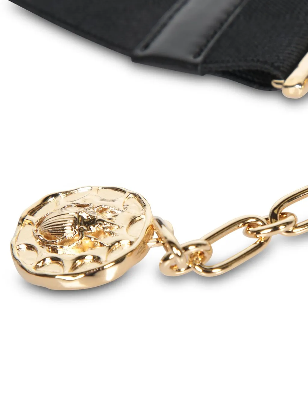 Elastic Belt With Coin Charm