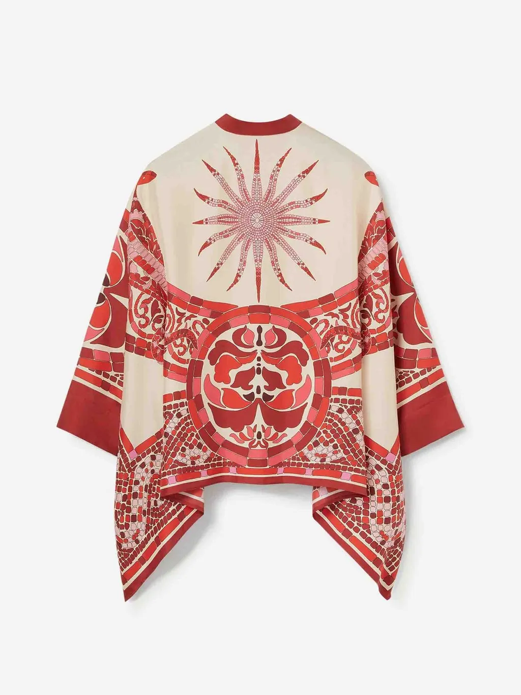 Printed Silk Scarf Blouse