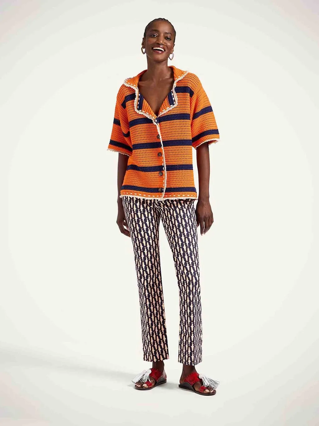 Printed Flare Pants
