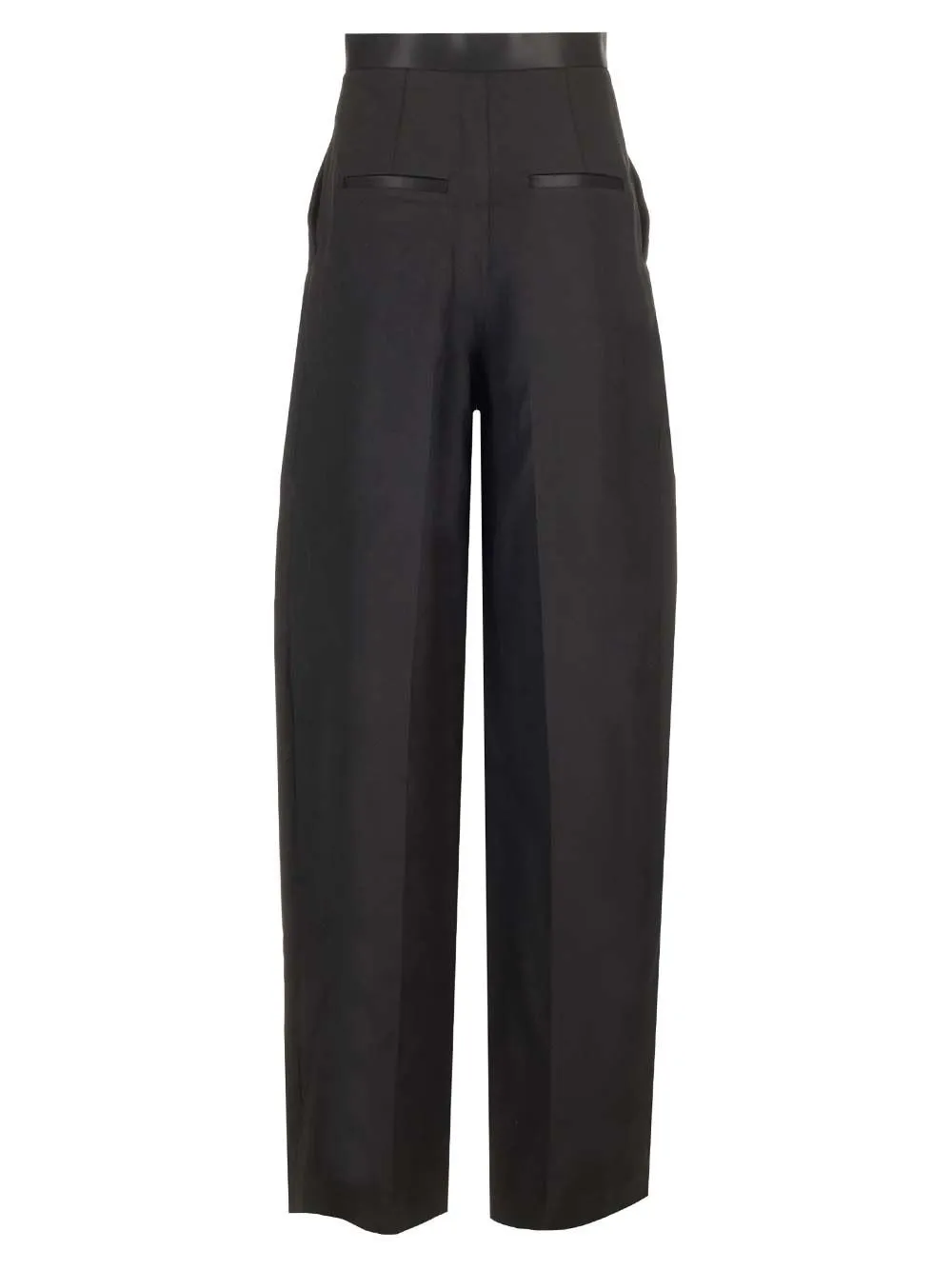 High-Waisted Pleated Trousers