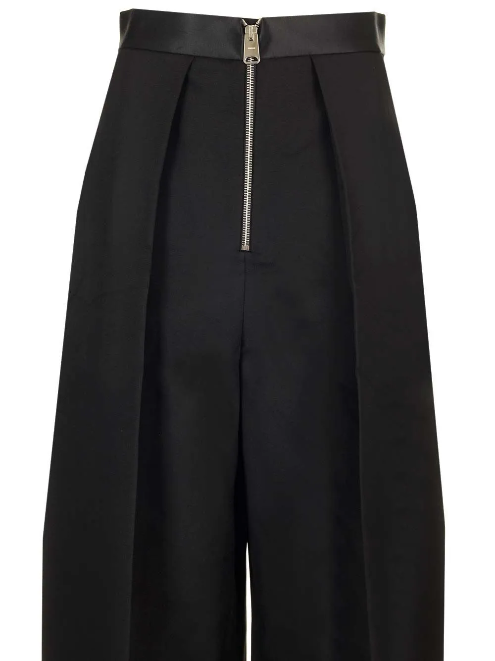 High-Waisted Pleated Trousers