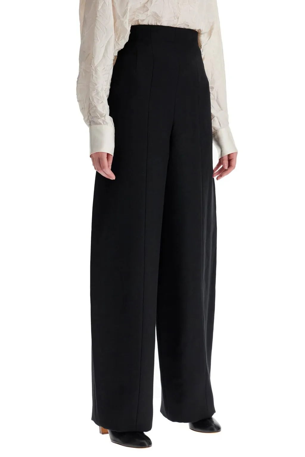 High-Waisted Wide-Leg Trousers