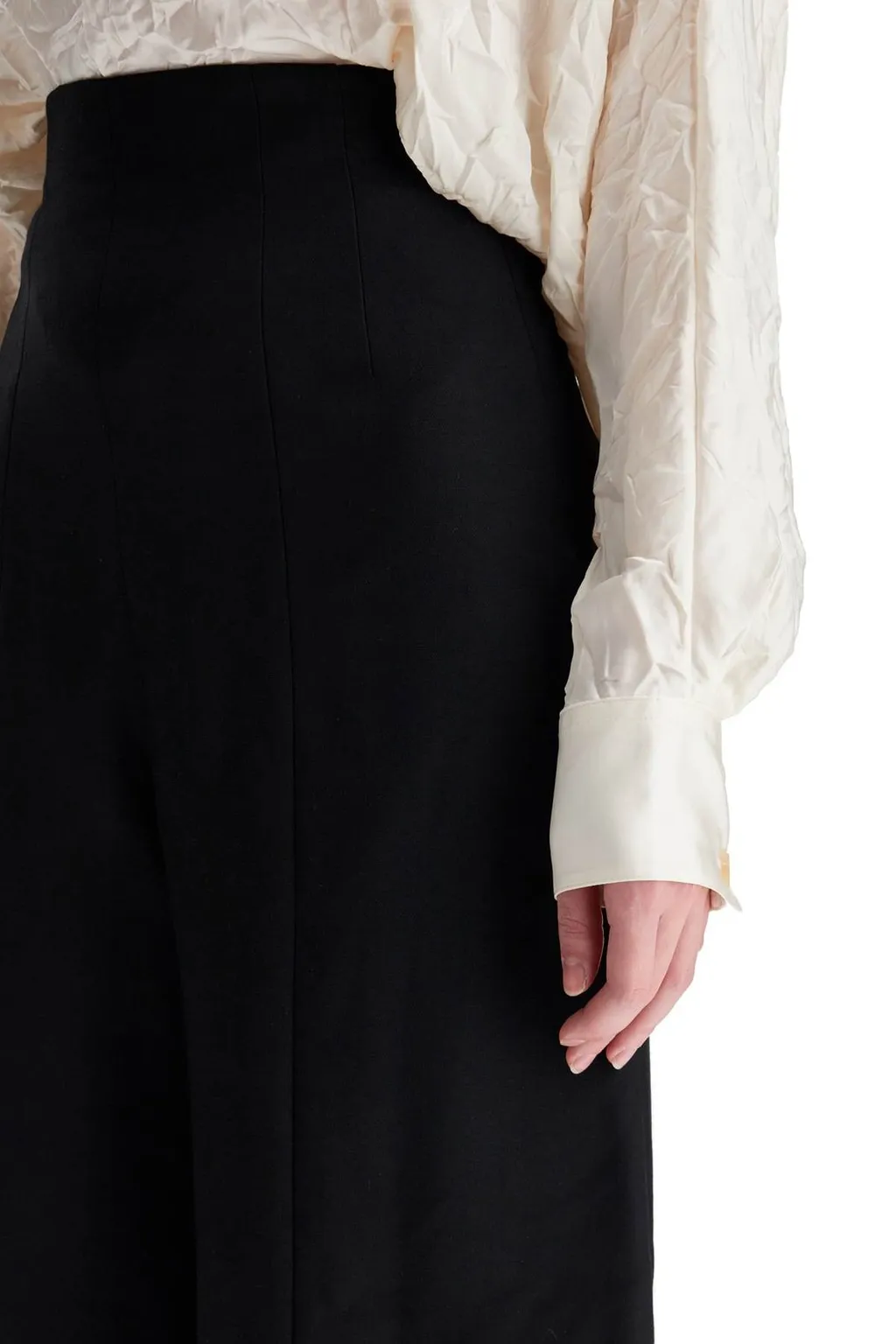 High-Waisted Wide-Leg Trousers
