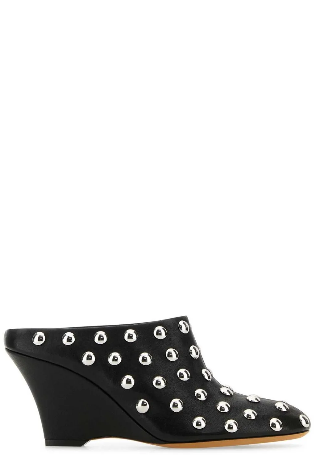 Studded Wedge Mules