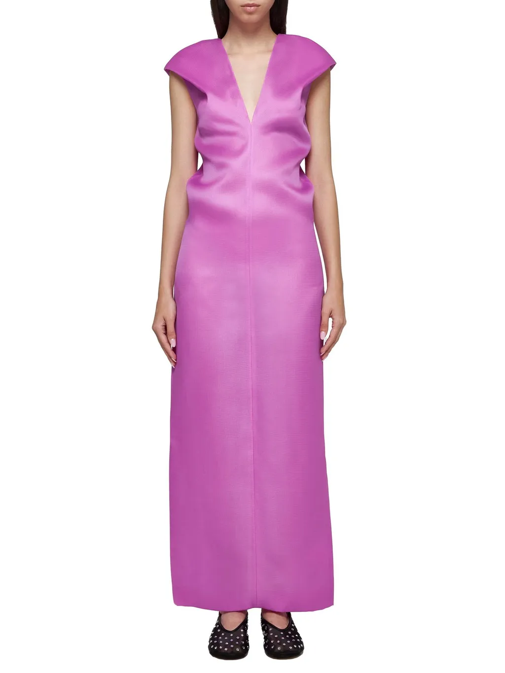 Sleeveless V-Neck Maxi Dress