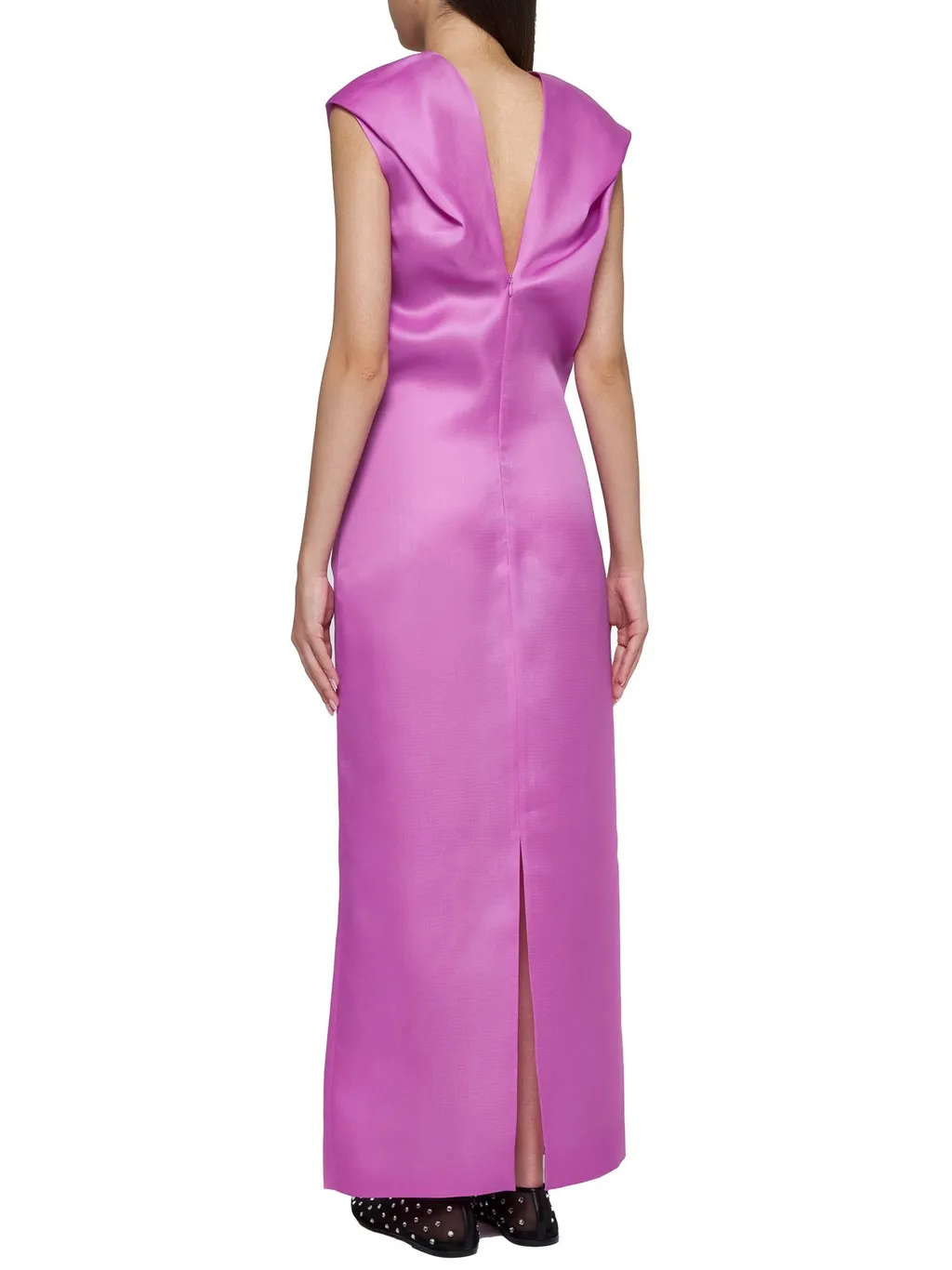 Sleeveless V-Neck Maxi Dress