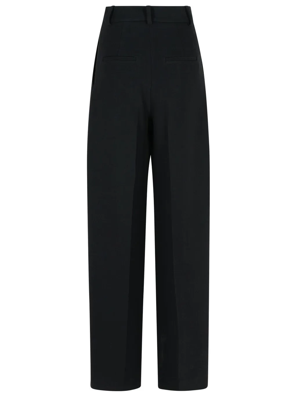 Wide-Leg Pleated Trousers