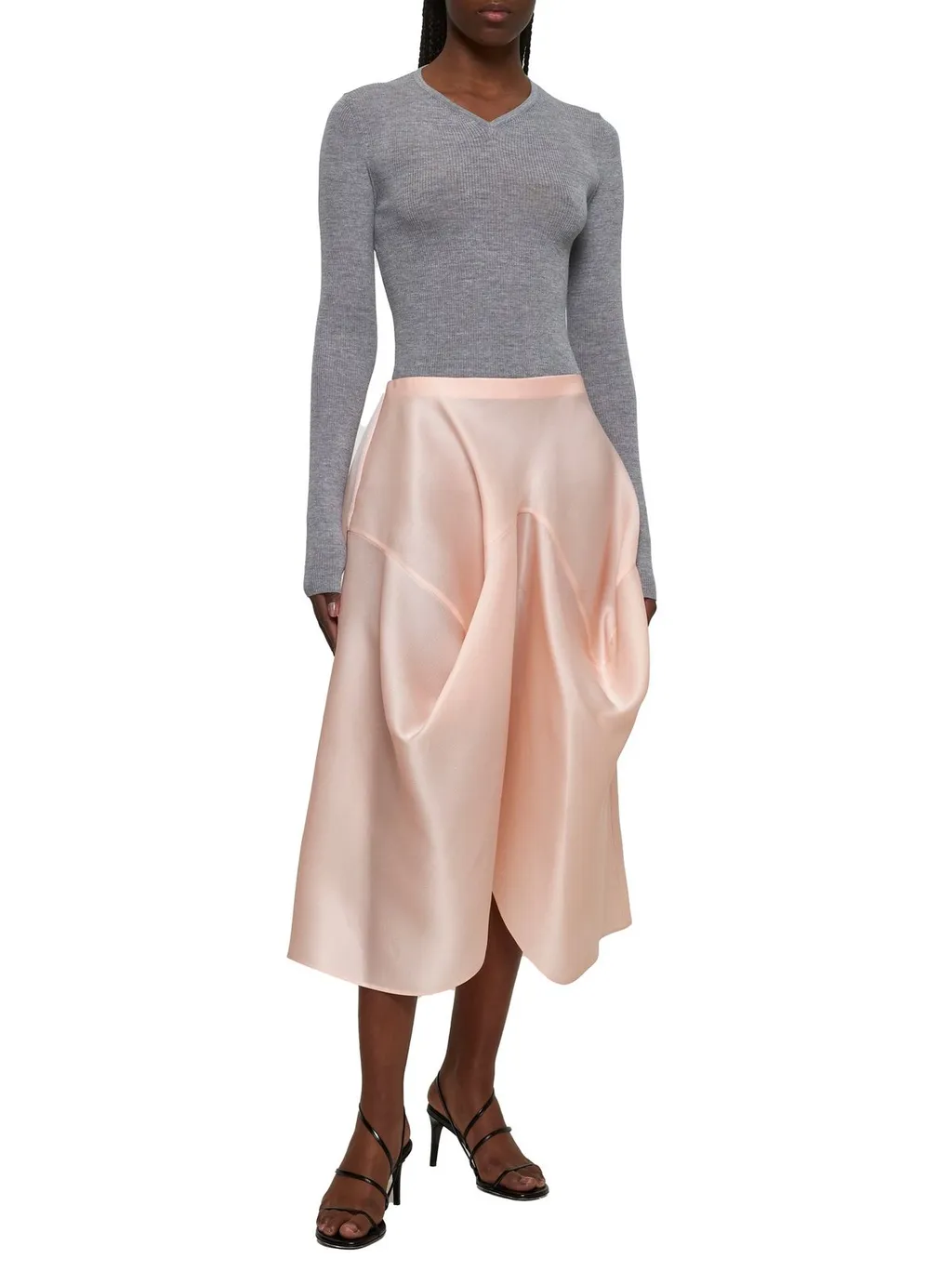 Asymmetric Draped Skirt