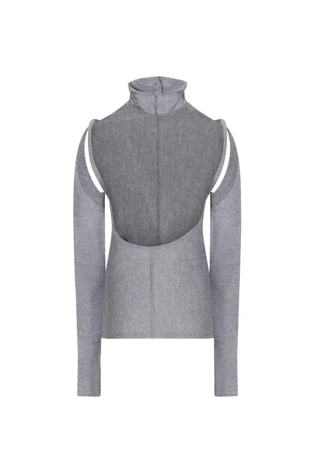 Cutout Turtleneck Top