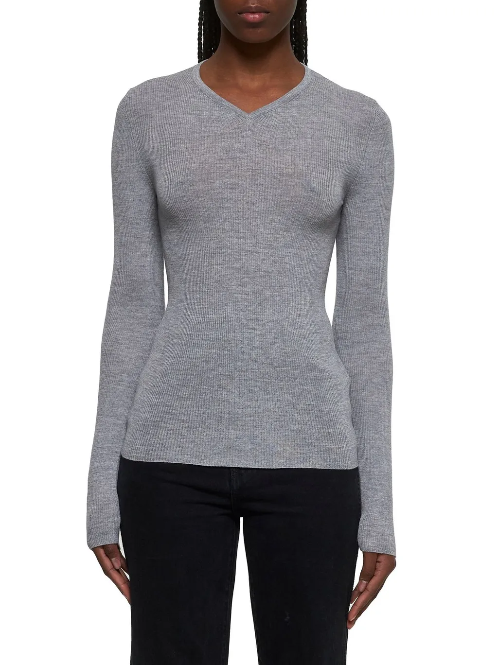 Long Sleeve V-Neck Top