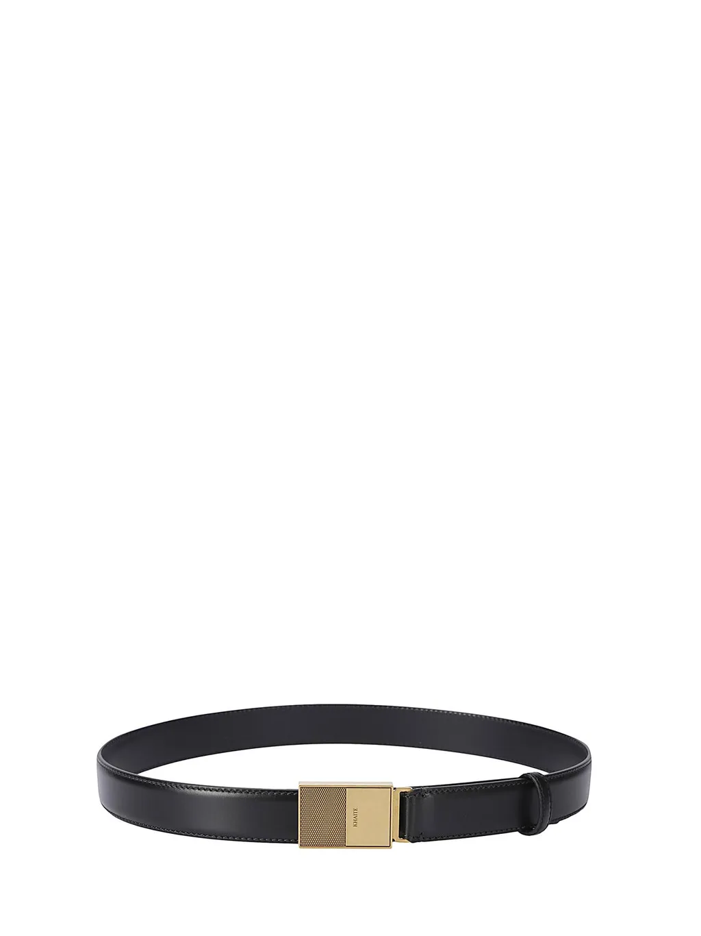 Belt With Logo Buckle