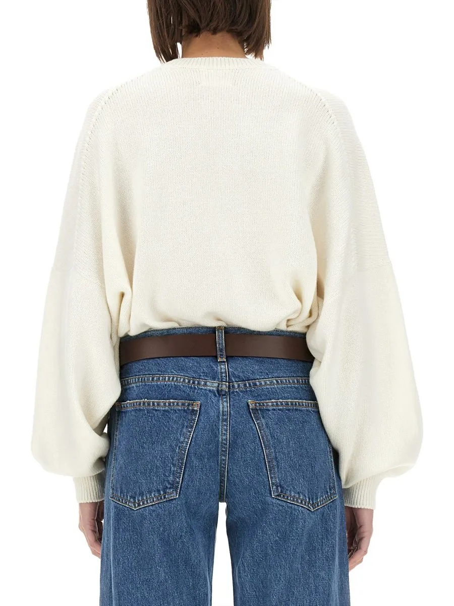 Sweater With Balloon Sleeves