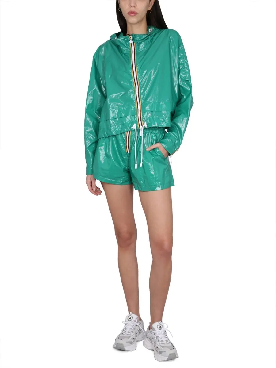 High-Waisted Shorts With Zip Closure