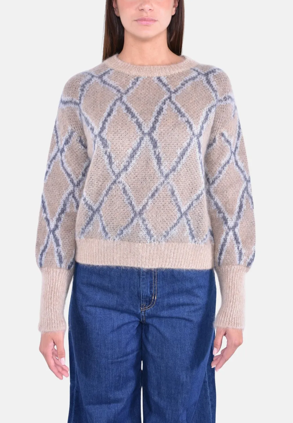 Argyle Knit Sweater