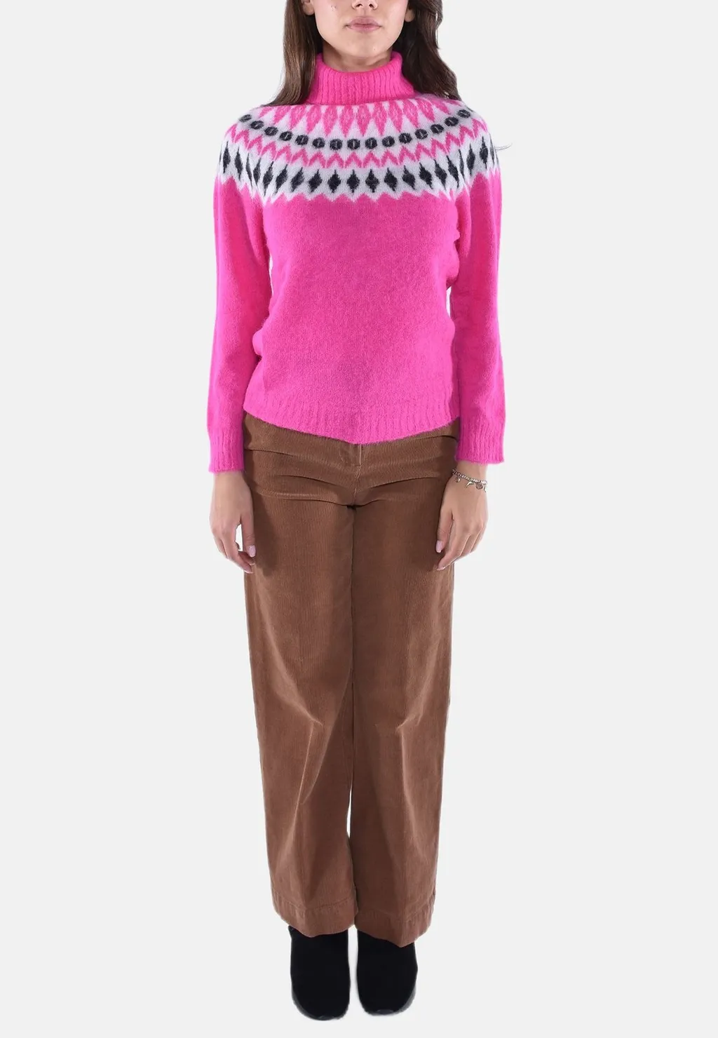 Fair Isle Turtleneck Sweater