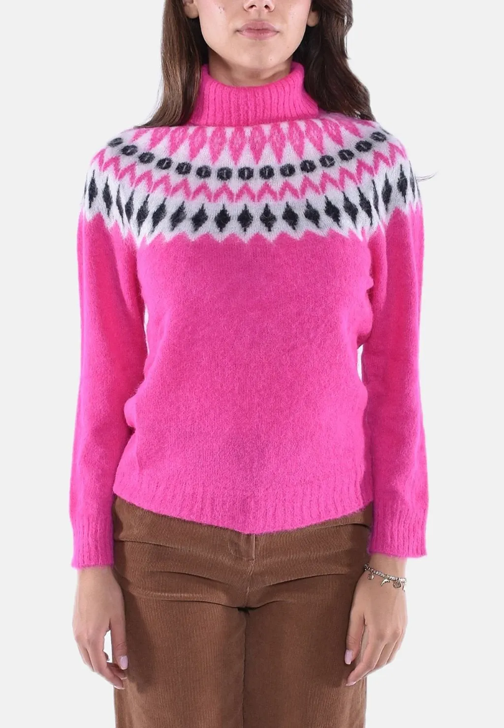 Fair Isle Turtleneck Sweater