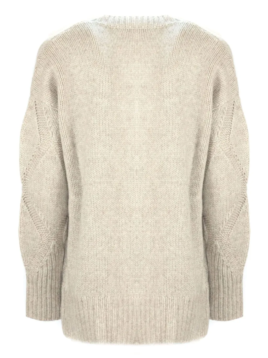 V-Neck Cable Knit Cardigan