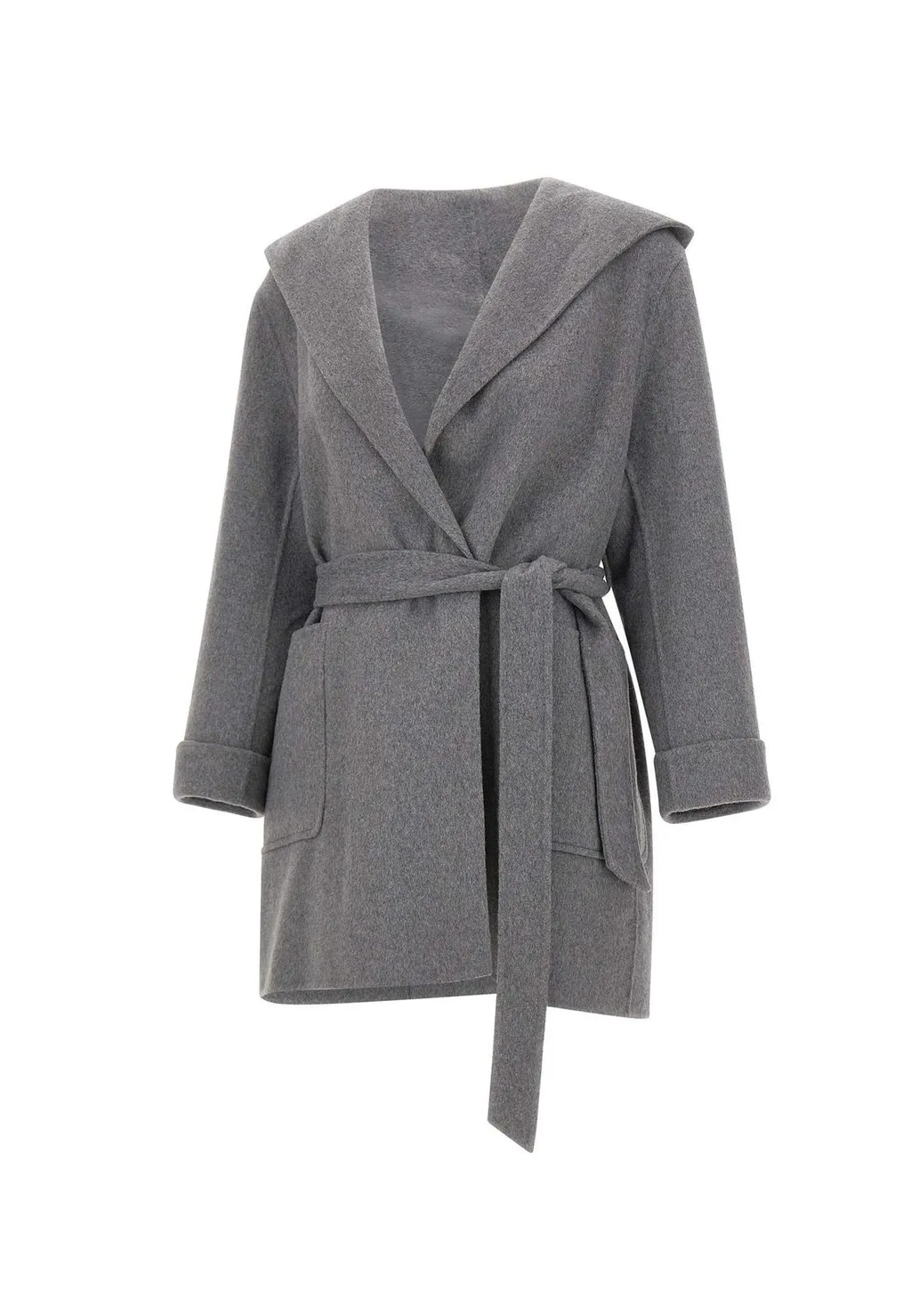 Hooded Belted Coat