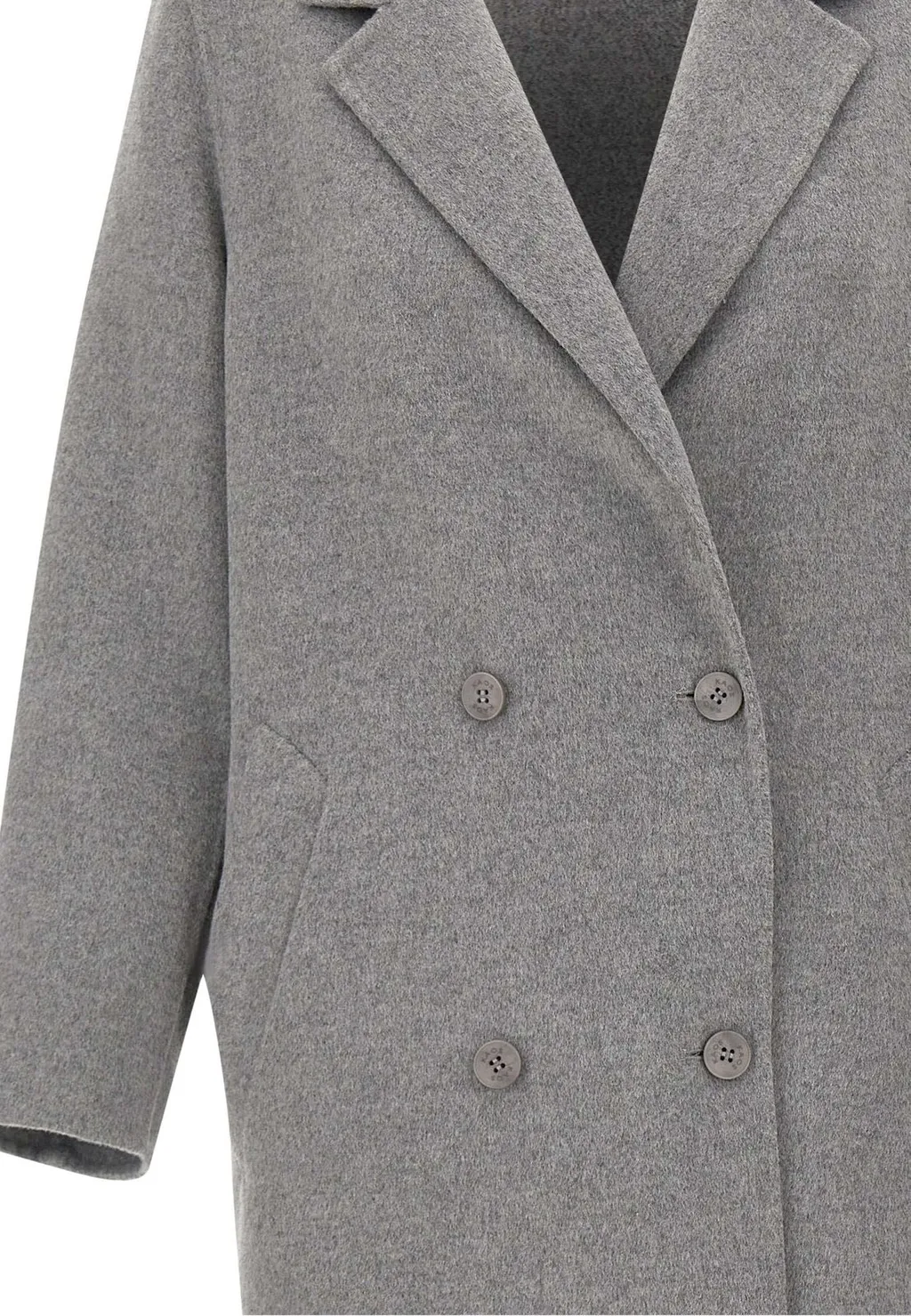 Double-Breasted Wool-Blend Coat