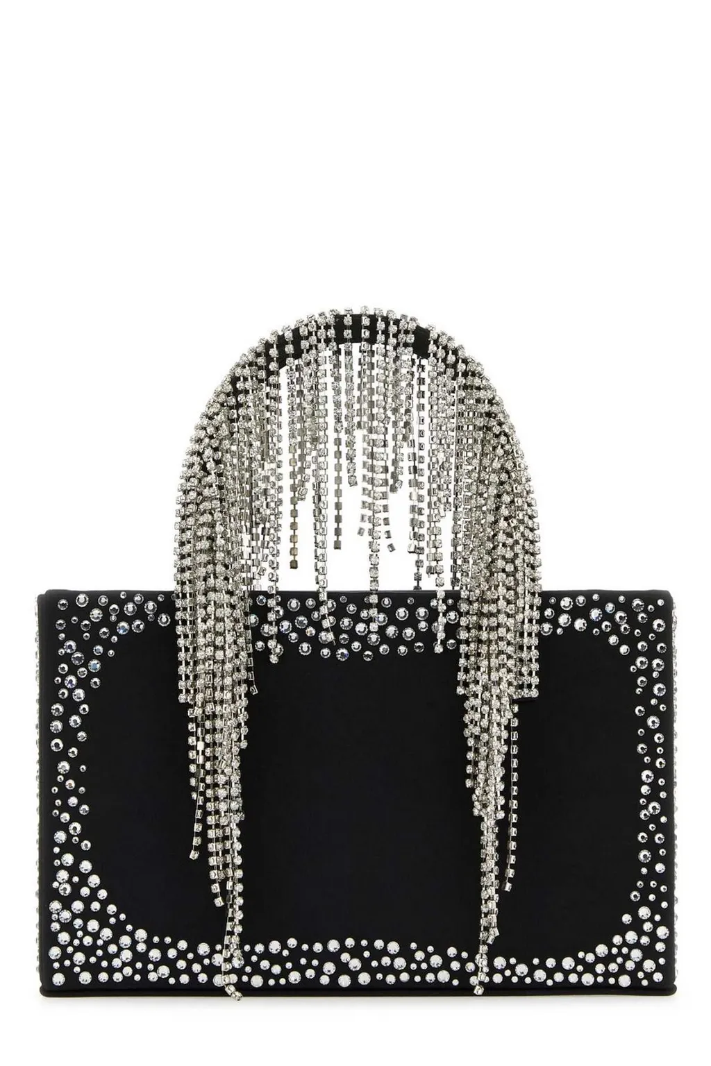 Crystal-Embellished Top-Handle Bag