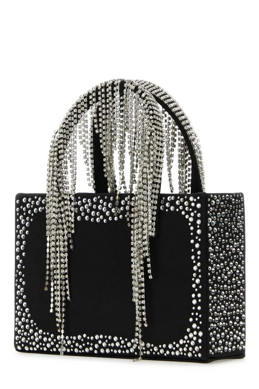 Crystal-Embellished Top-Handle Bag