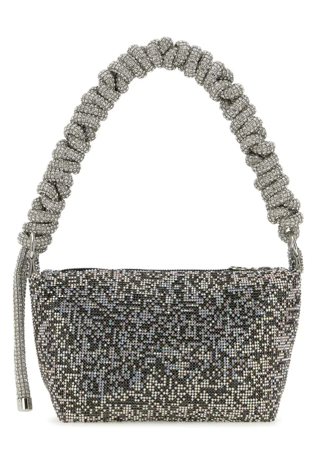 Crystal-Embellished Shoulder Bag