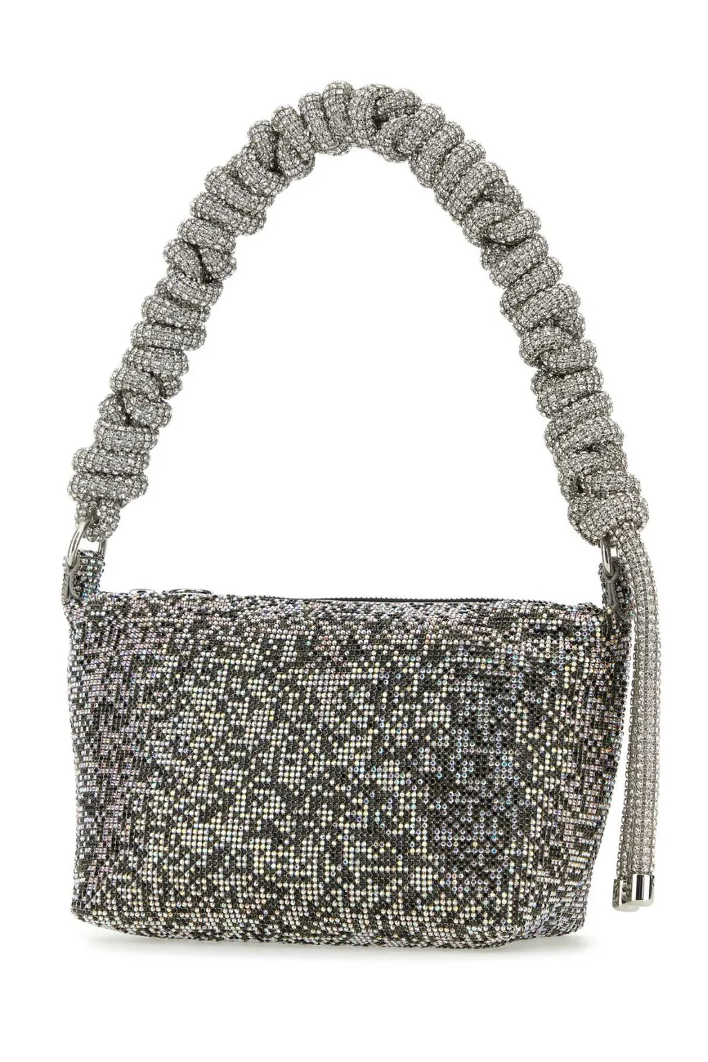 Crystal-Embellished Shoulder Bag