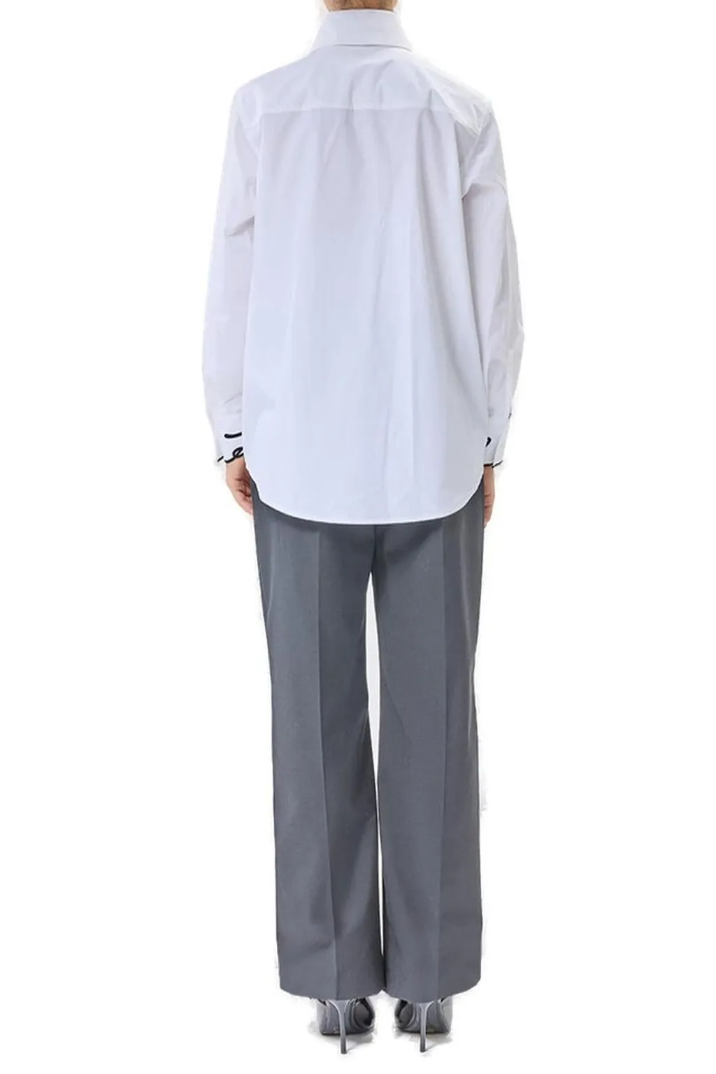 Shirt With Embroidered Cuffs