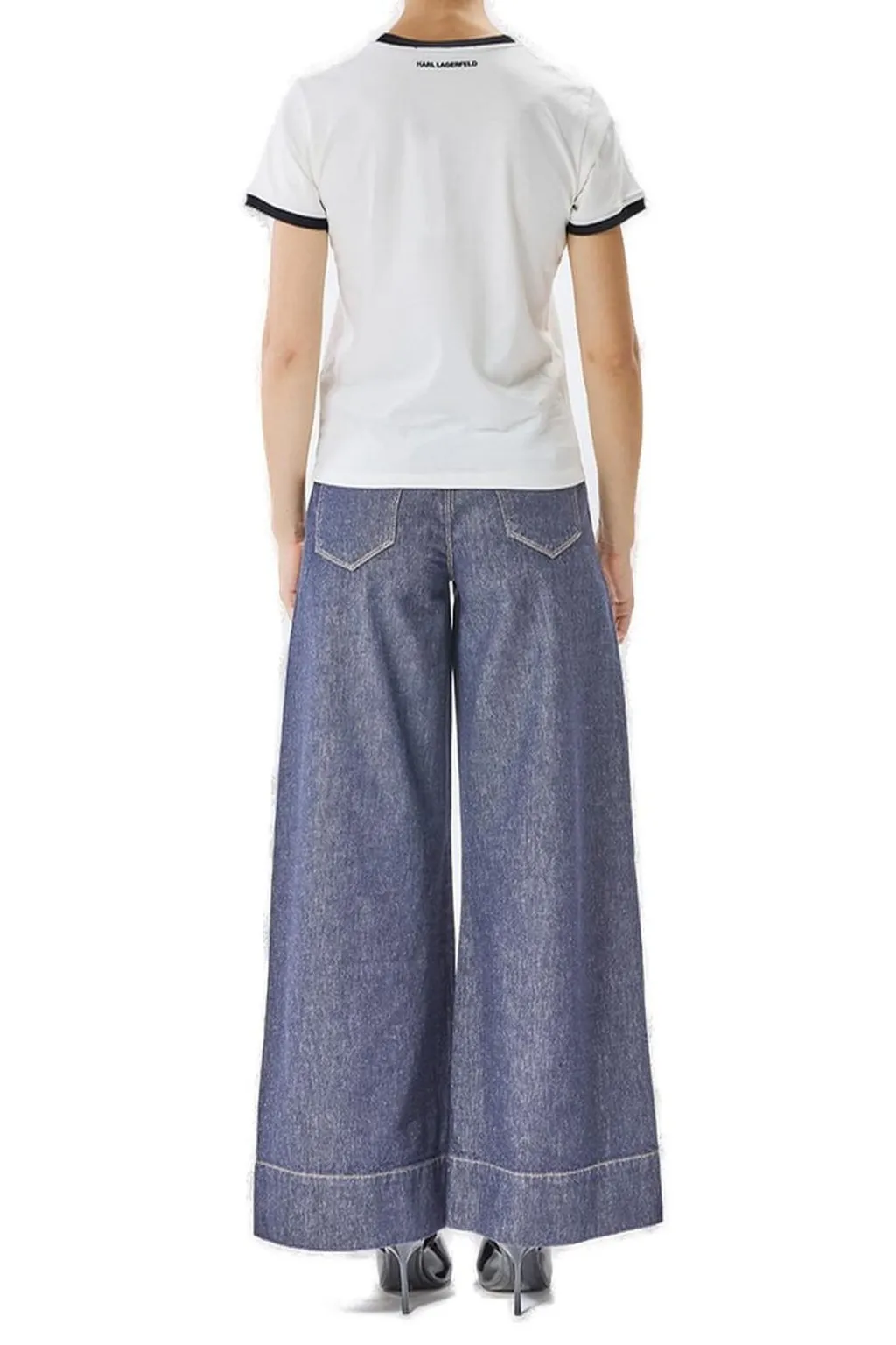 T-Shirt With Karl Lagerfeld Graphic