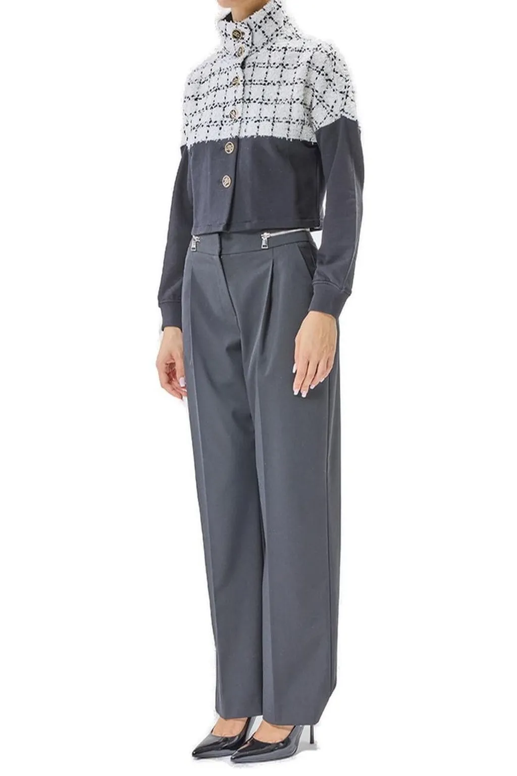 Cropped Tweed Jacket