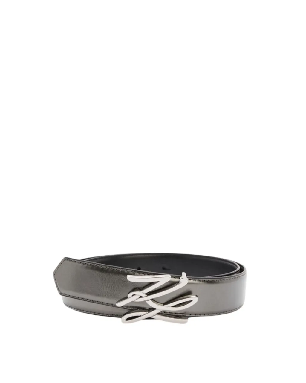 Belt With Logo Buckle