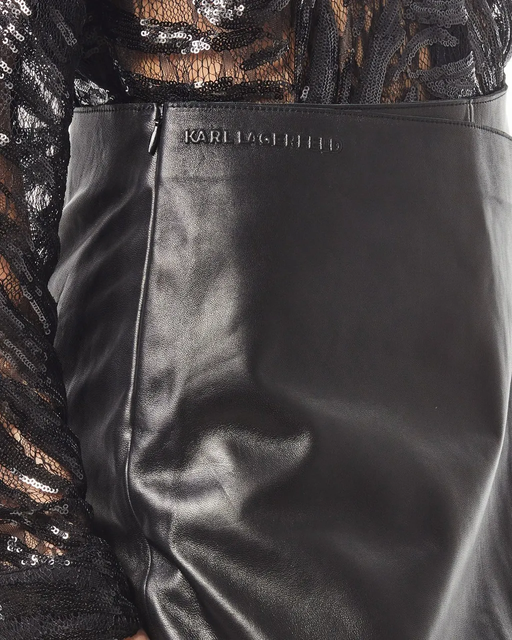 Leather Wrap Skirt
