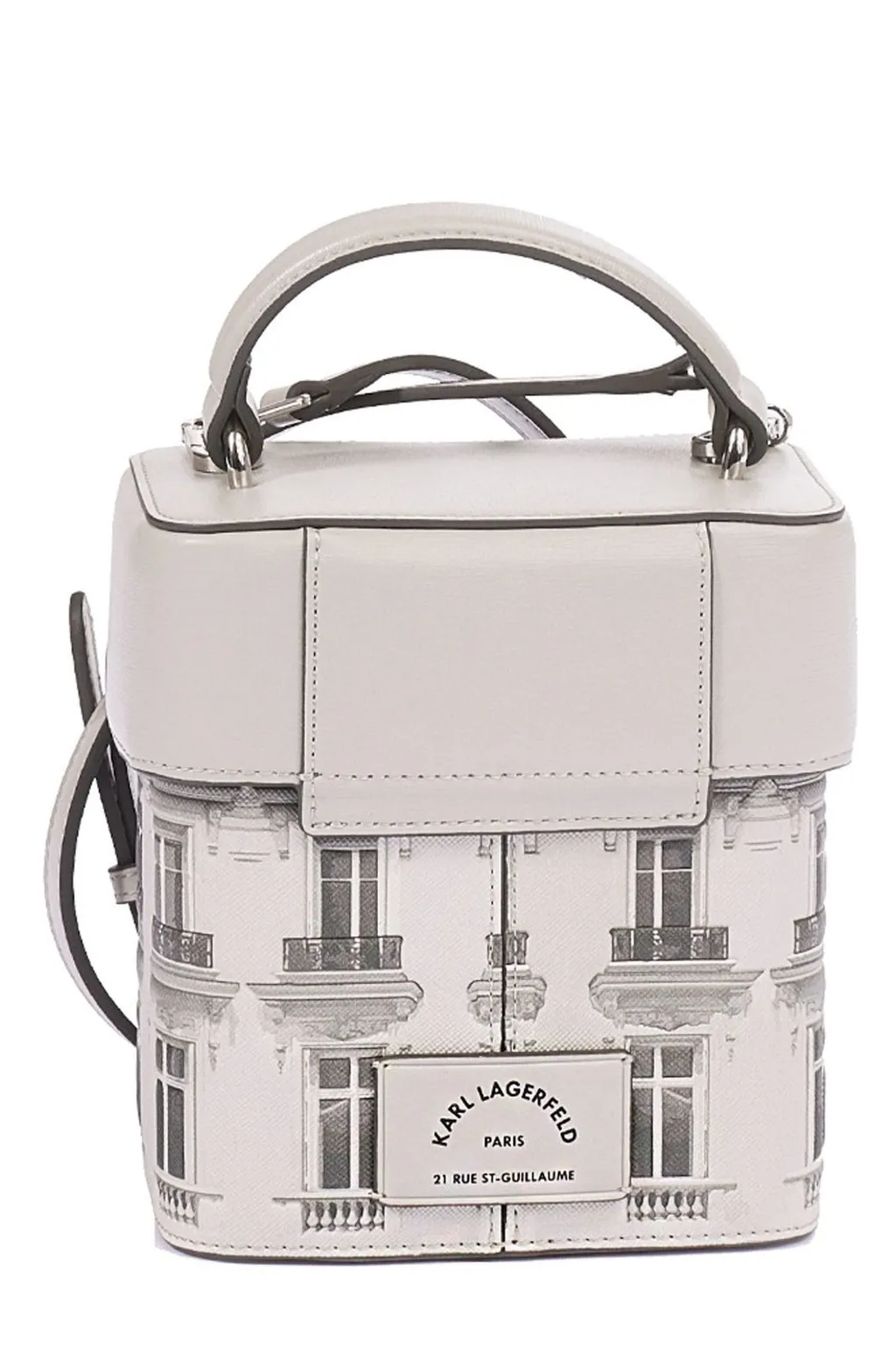 Building Print Crossbody Bag